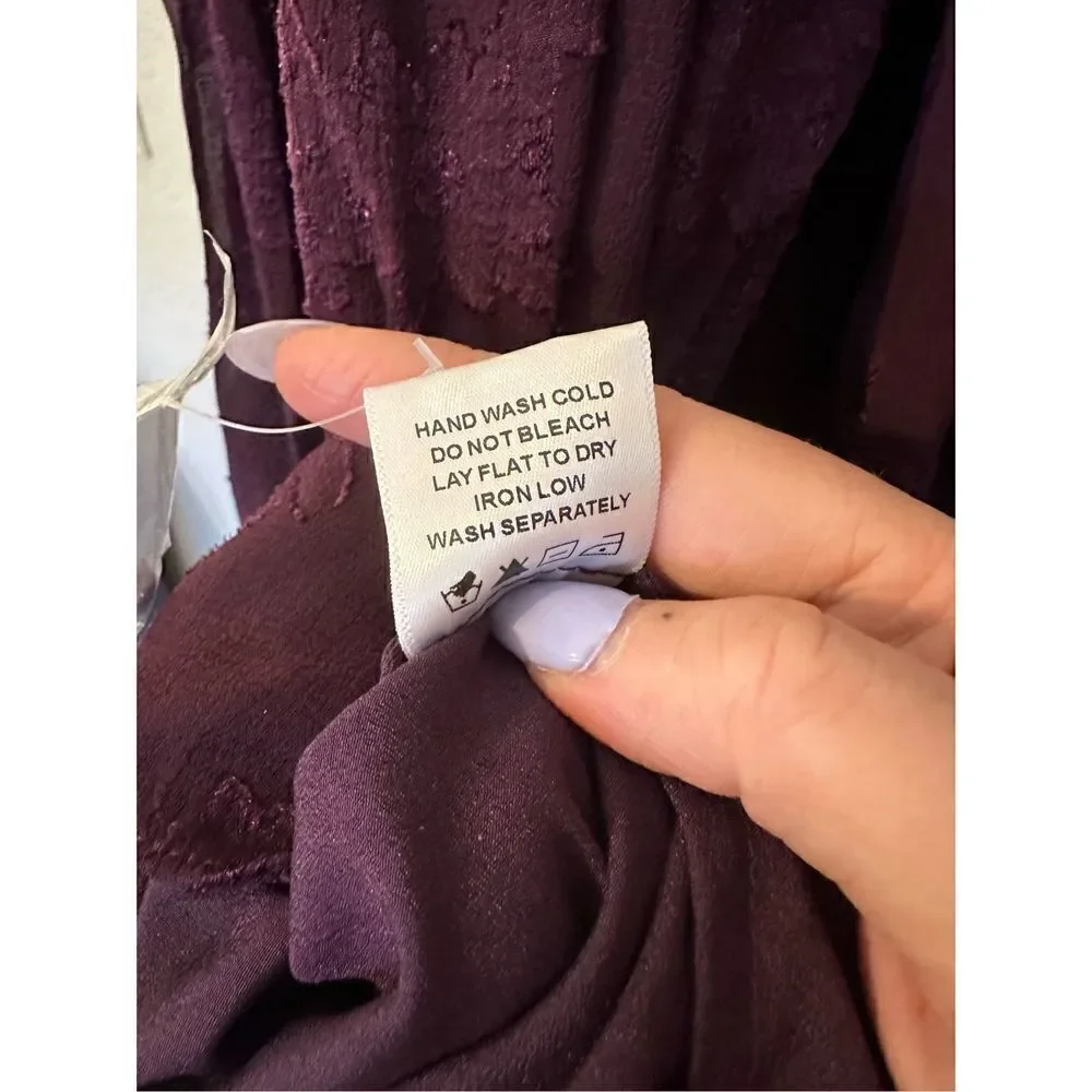 NWT Revolve Tularosa Sienna Purple Lace Long Sleeve Mini Dress Size‎ XL